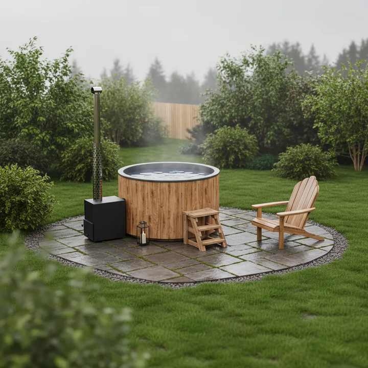 Revival Hot Tub — 1.8m Wood-Fired Outdoor Hot Tub | 4 Person