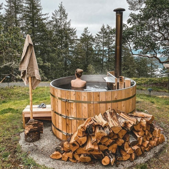 Revival Hot Tub — 1.8m Wood-Fired Outdoor Hot Tub | 4 Person