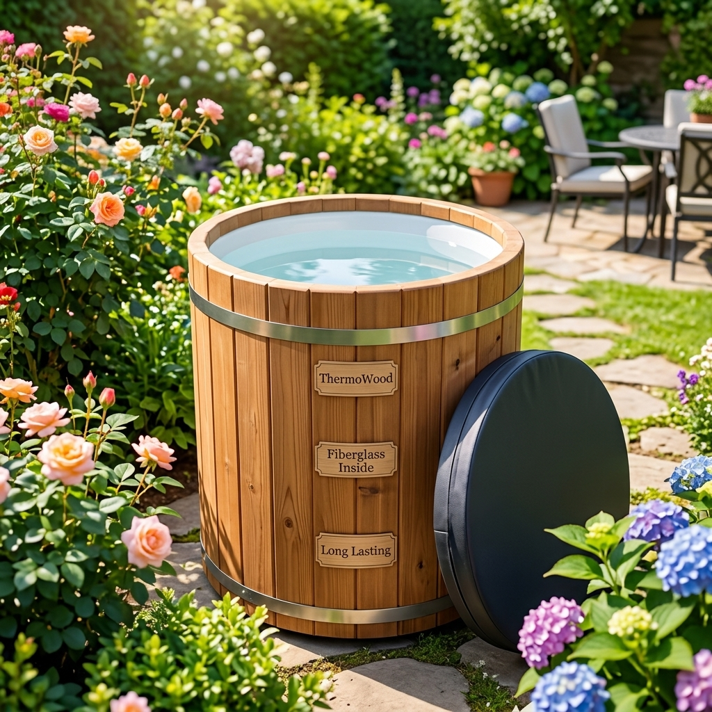 Revival Cold Plunge Tub — 1 Person Fiberglass Ice Bath