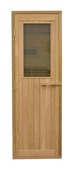 Wooden Door Upgrade — Glued Linden | Sauna Add-On